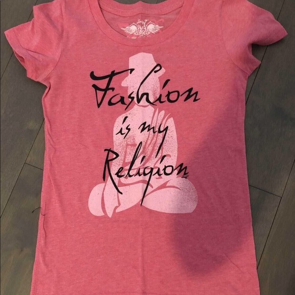Pink extra small fashion is my religion tee - Picture 1 of 1